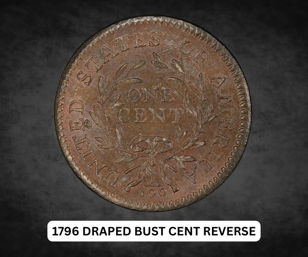 1796 Draped Bust Cent: History, Value, Errors & Mint Marks 3 1796 Draped Bust Cent Reverse