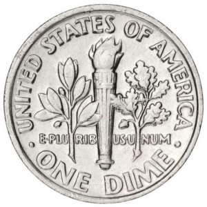 Dime Coin Value Checker 10 Roosevelt Dime reverse