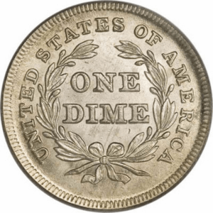 Dime Coin Value Checker 4 Seated Liberty Dime reverse