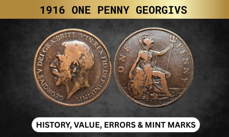 1916 One Penny GEORGIVS