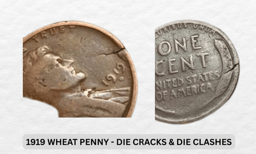 1919 Wheat Penny Value: Expert Price Guide & Rarities 6 1919 Wheat Penny - Die Cracks & Die Clashes
