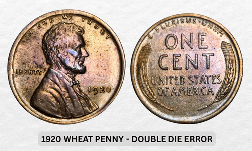 1920 Wheat Penny Value: Worth Chart, Rarities & Mint Marks 6 1920 Wheat Penny - Double Die Error1920 Wheat Penny - Double Die Error