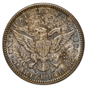 Quarter Coin Value Checker 6 Barber Quarter reverse