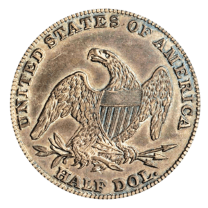 Half Dollar Coin Value Checker 2 Draped Bust Half Dollar back (1)