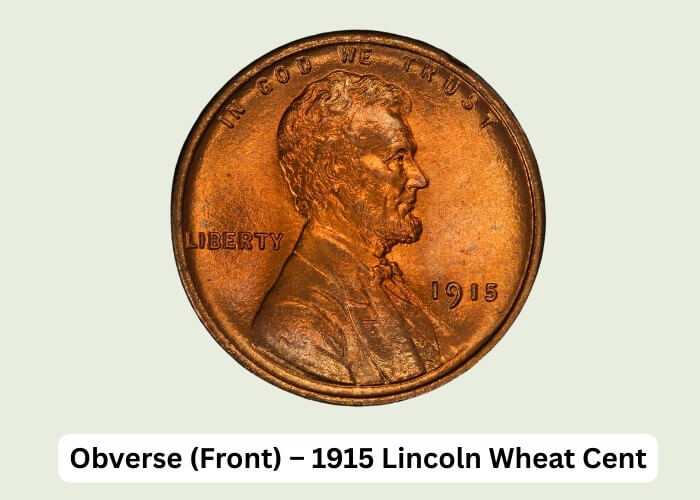 1915 Wheat Penny Value: Collector's Price Guide & Rarities 2 Obverse (Front) – 1915 Lincoln Wheat Cent