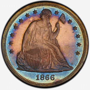 Dollar Value Checker 5 Seated Liberty Dollar observe