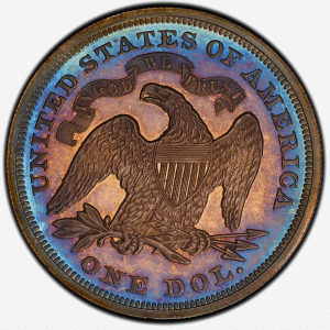 Dollar Value Checker 6 Seated Liberty Dollar reverse
