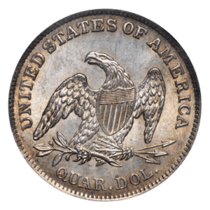 Quarter Coin Value Checker 4 Seated Liberty Quarter reverse